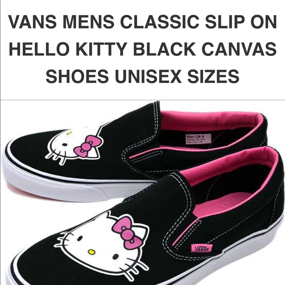 Vans off the wall Hello Kitty canvas men 8/lds 9.5